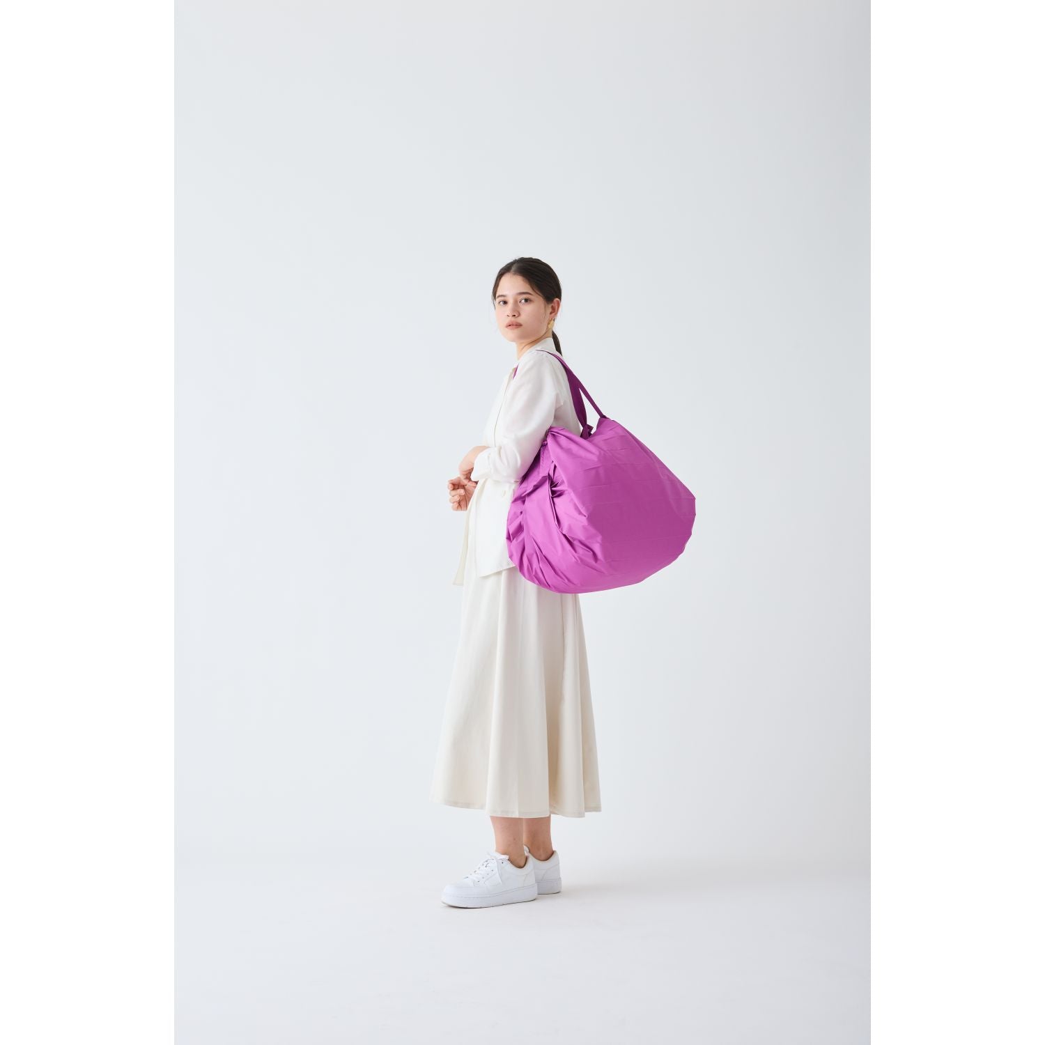 Shupatto Foldable Tote (L) - Peony Petal