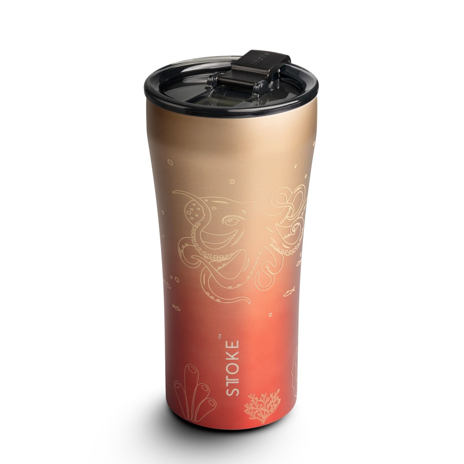 STTOKE Limited Edition Leakproof Ocean Series Insulated Cup 16OZ - Octopus