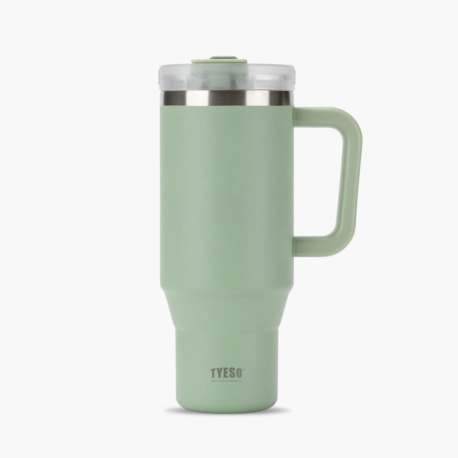 Tyeso Aura Leakproof 2 In 1 Sip & Straw Lid S/S Vacuum Tumbler 1200ml - Light Green