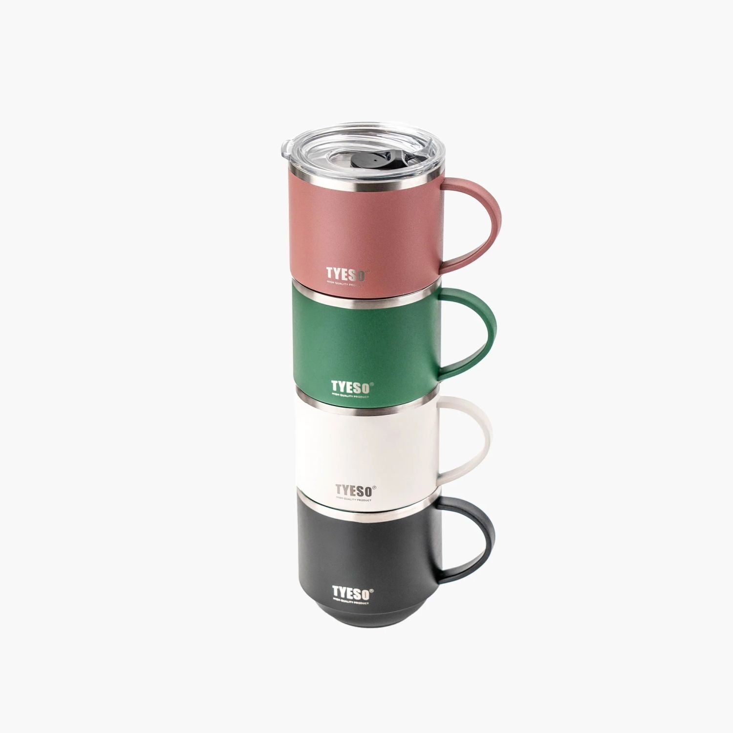 Tyeso Dock Slider Sipper Stackable S/S Vacuum Insulated Table Mug 330ml - Green