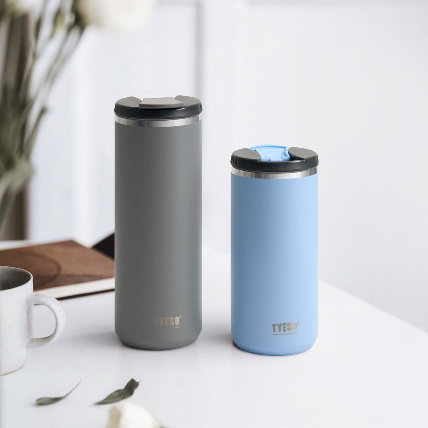 Tyeso Eon 2.0 Leakproof S/S Vacuum Coffee Tumbler 600ML - Blue