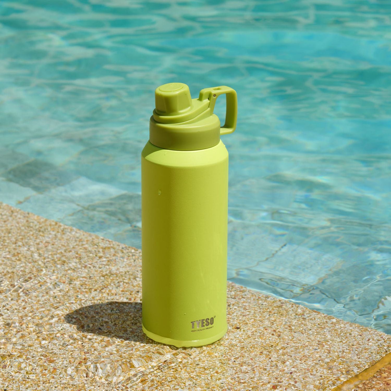 Tyeso Fizz Haze S/S Vacuum Insulated Bottle With Handle 1200ML - Green