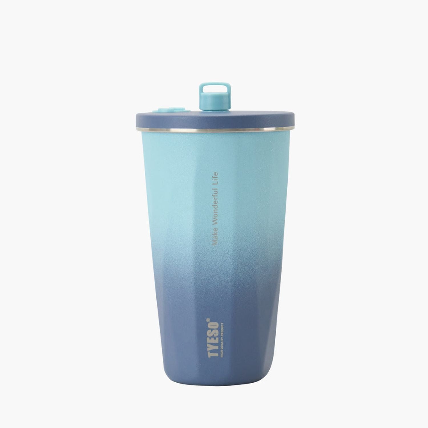 Tyeso Flaire 2.0 Retractable Straw S/S Vacuum Insulated Tumbler 600ML - Blue