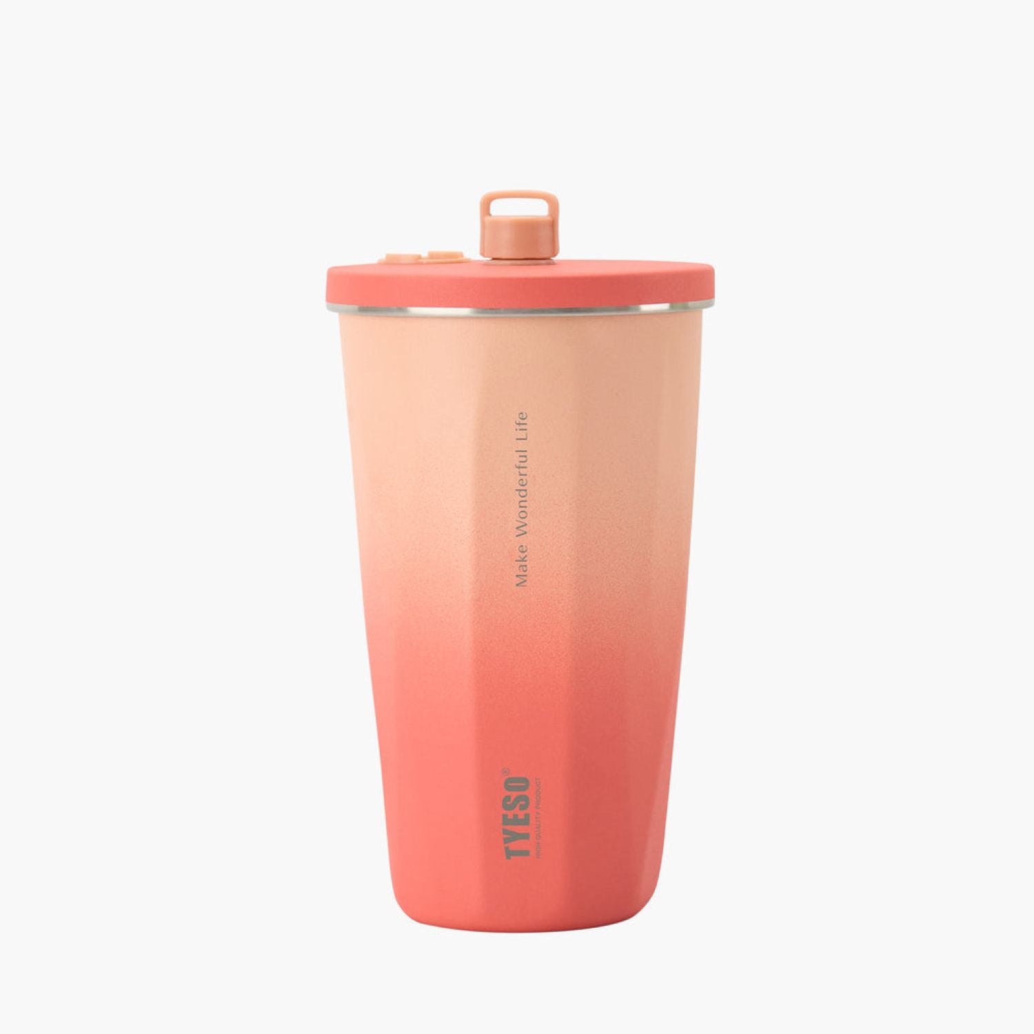 Tyeso Flaire 2.0 Retractable Straw S/S Vacuum Insulated Tumbler 600ML - Orange