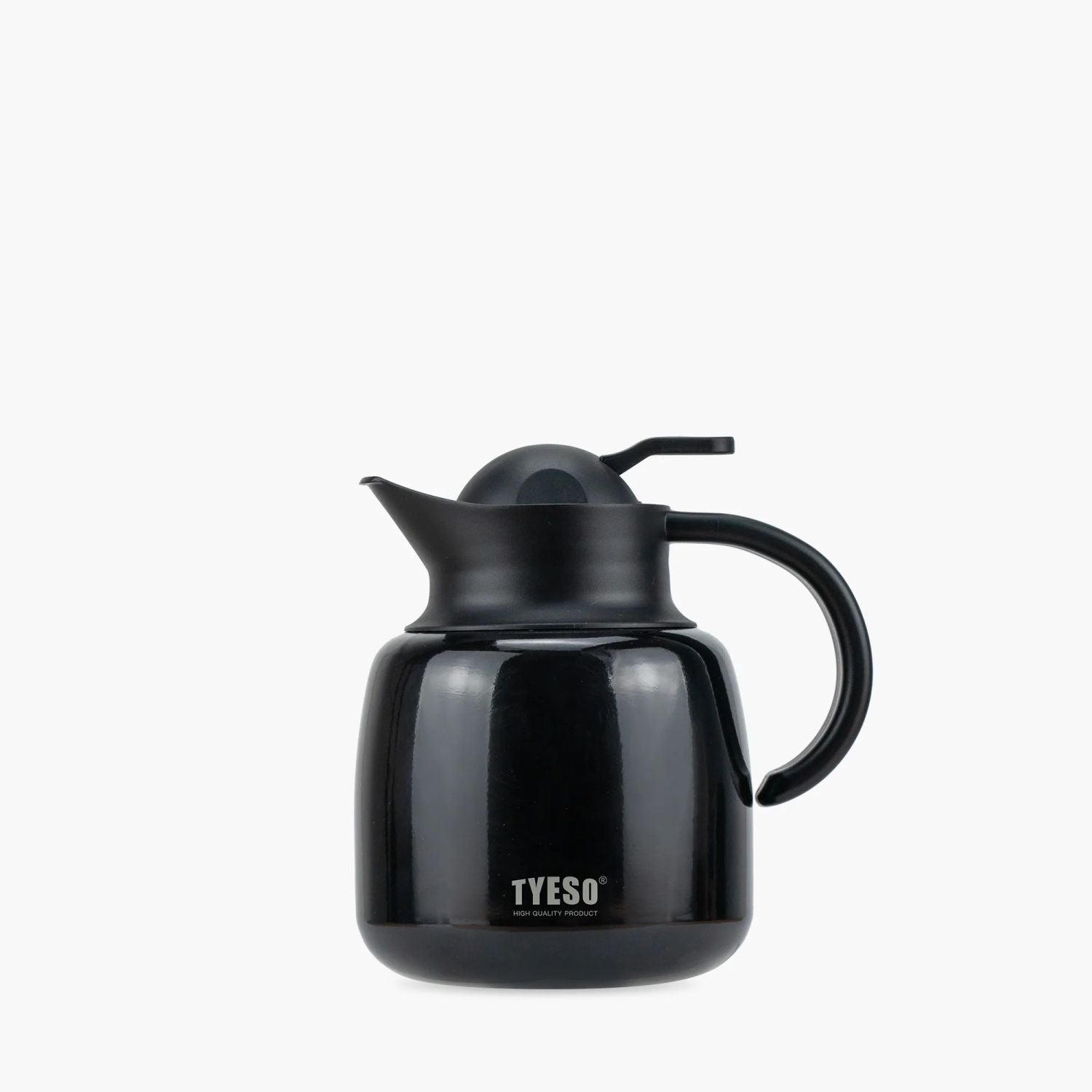Tyeso Plump Lockable With Filter S/S Vacuum Insulated Tea Pot 1000ml - Black