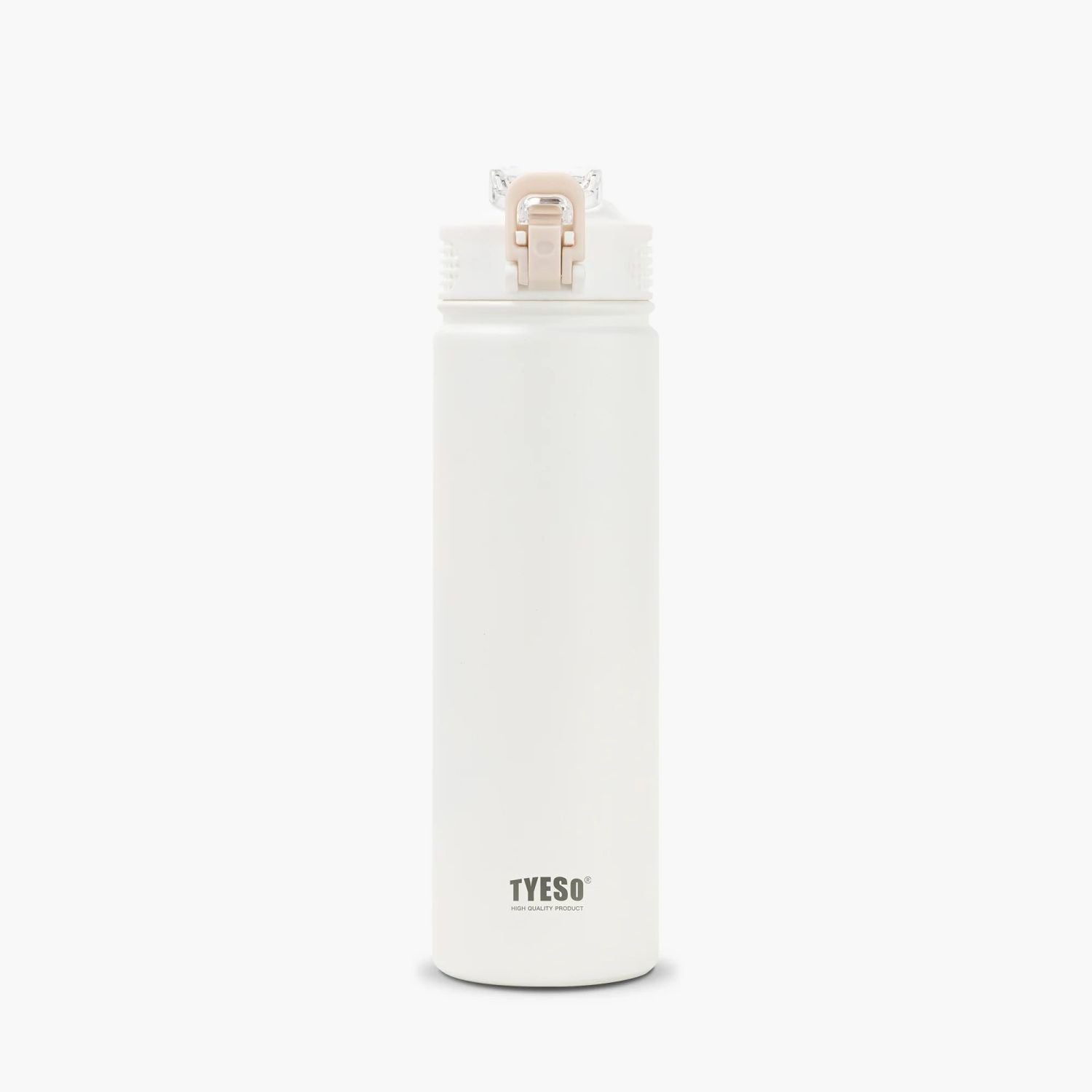 Tyeso Wander Lockable One Press Straw Flip Lid S/S Vacuum Insulated Bottle With Handle 750ml - White