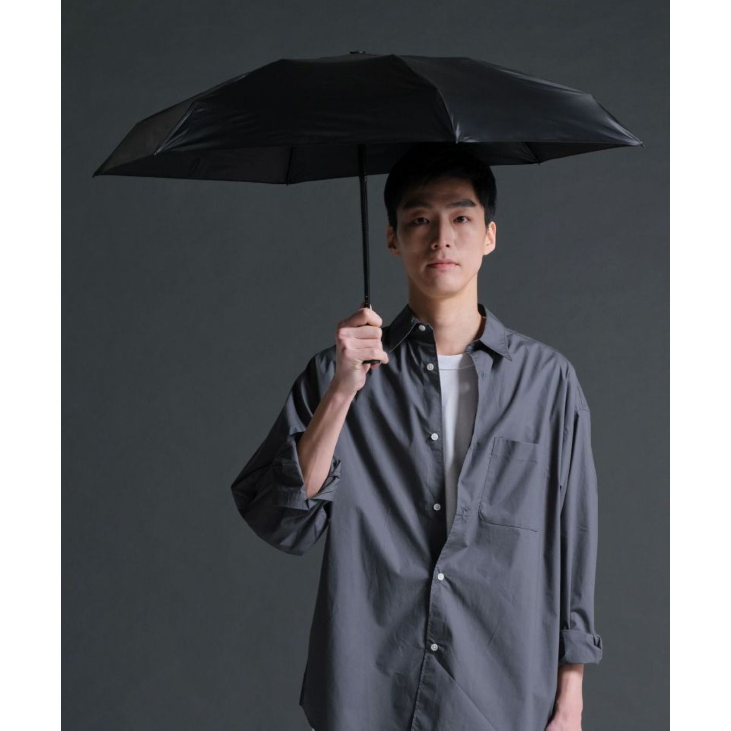 WPC Go-Koh Premium Black Compact UV Protection UPF 50+ Umbrella 50cm (Black)