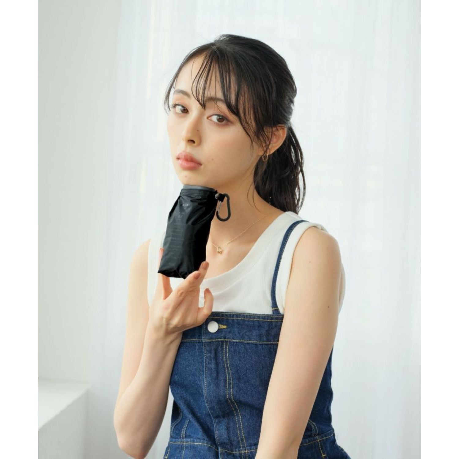 WPC Go-Koh Premium Black Compact UV Protection UPF 50+ Umbrella 50cm (Black)