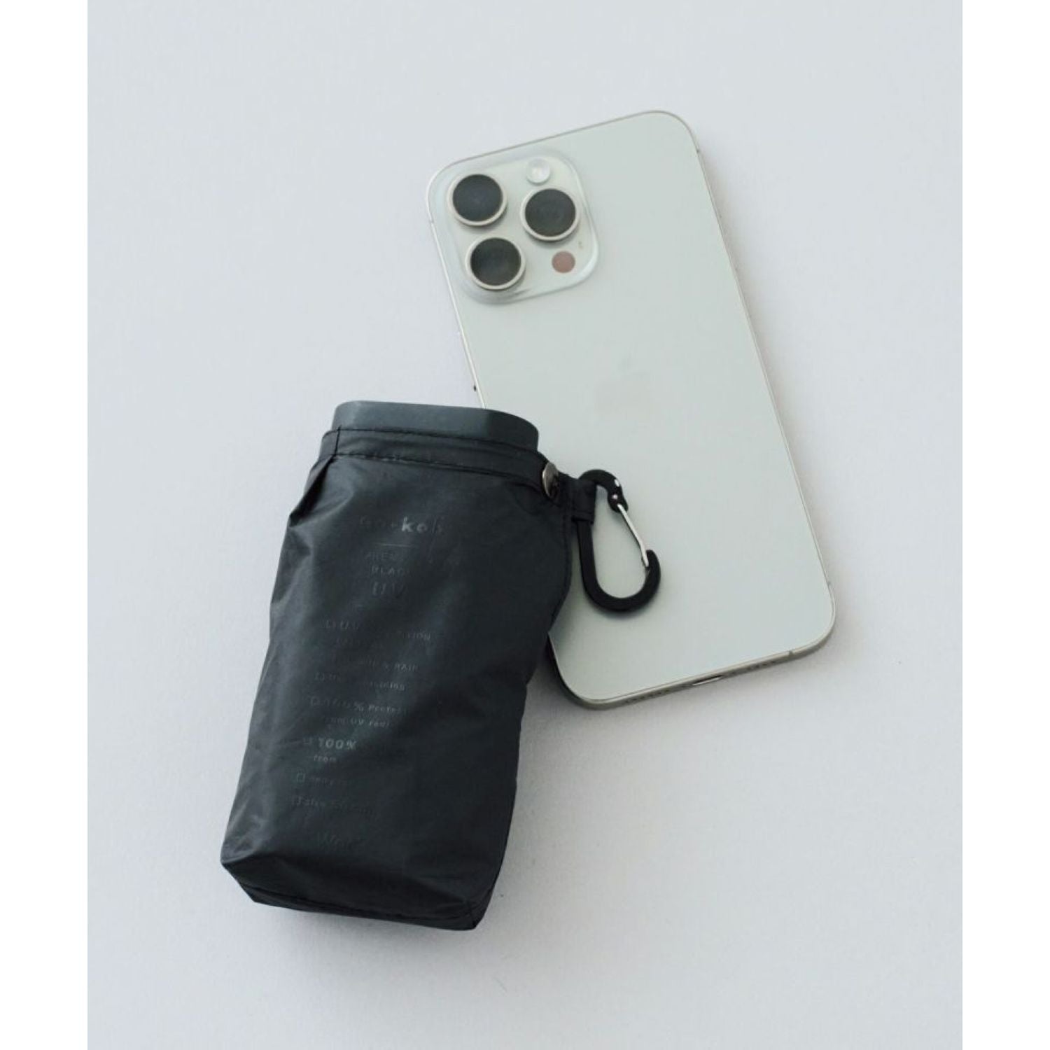 WPC Go-Koh Premium Black Compact UV Protection UPF 50+ Umbrella 50cm (Black)