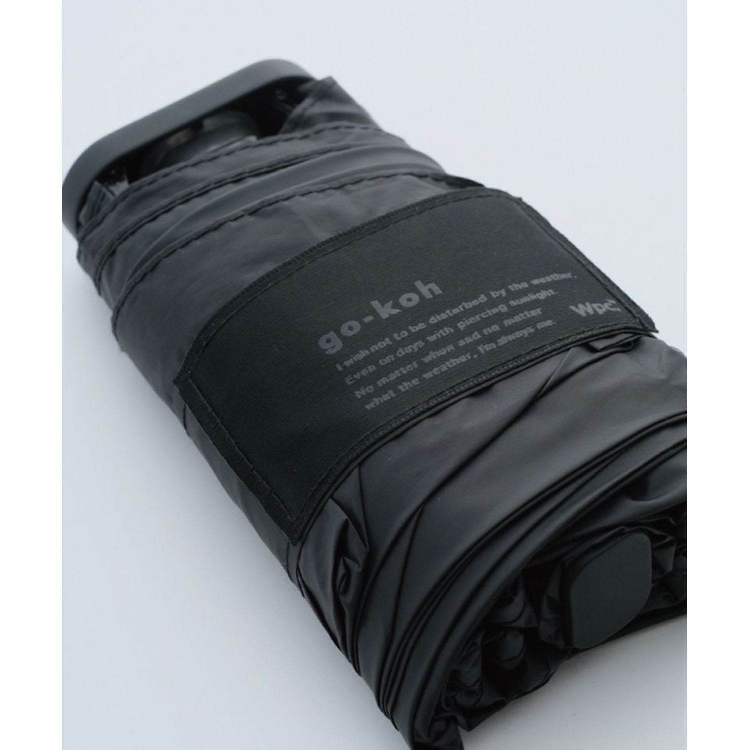 WPC Go-Koh Premium Black Compact UV Protection UPF 50+ Umbrella 50cm (Black)