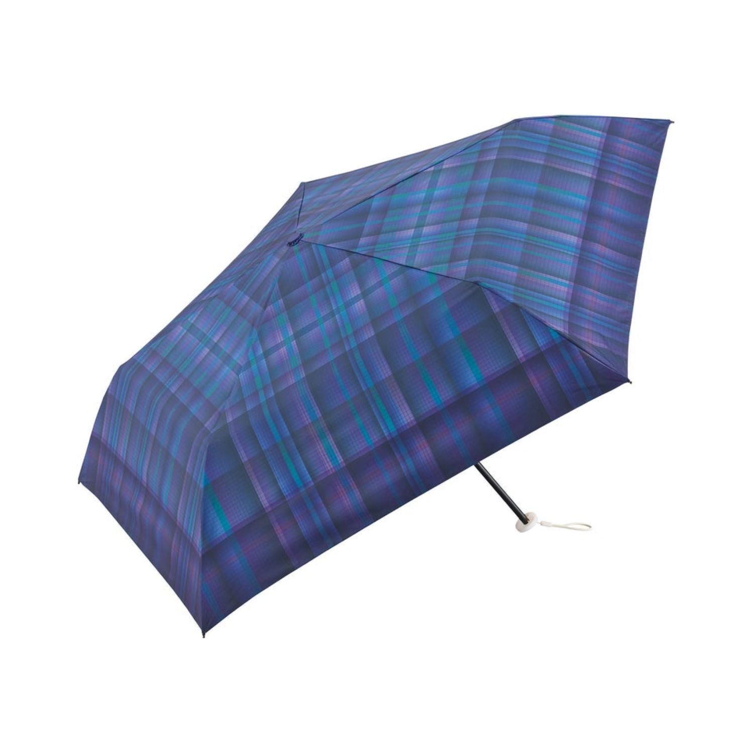 WPC Gradation Check Mini UV Protection UPF 50+ Umbrella 50cm - Navy