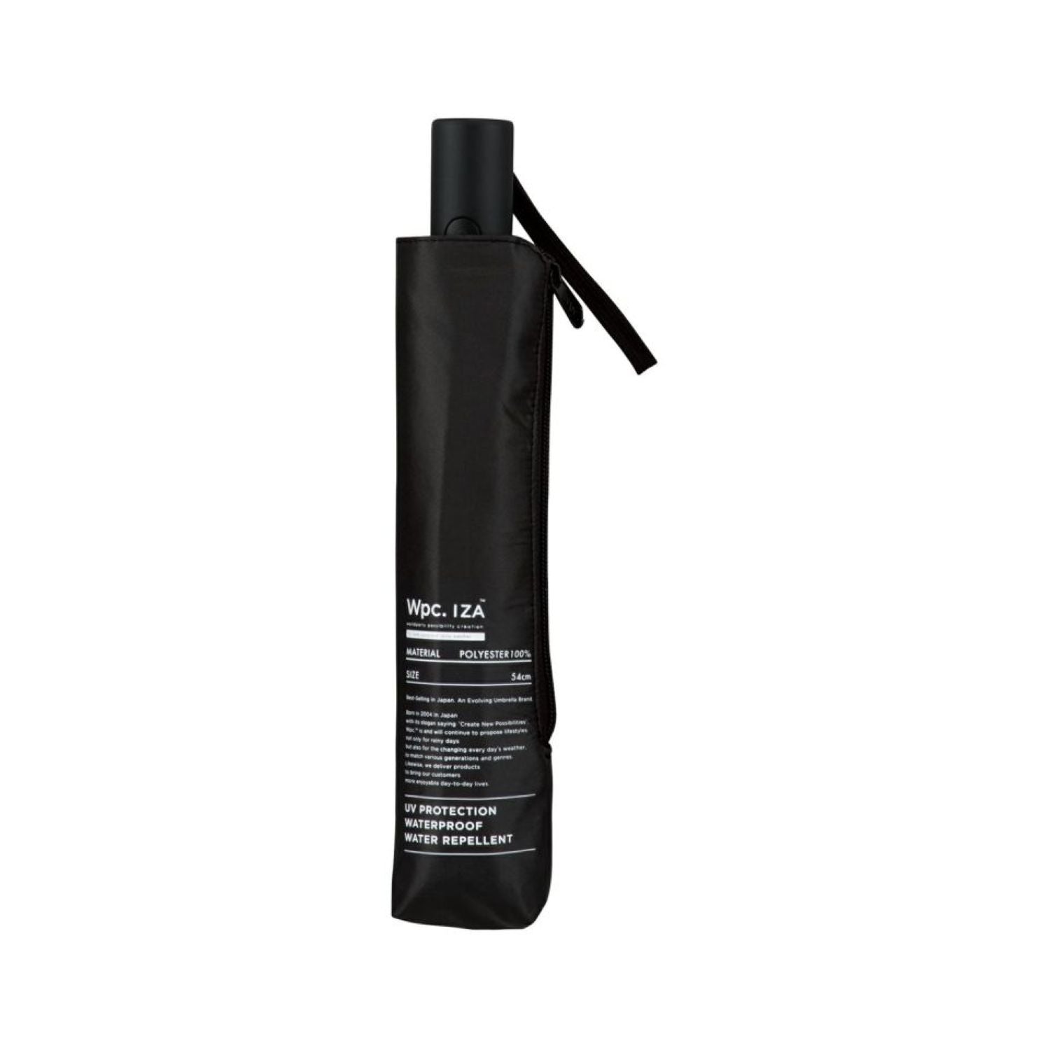 WPC IZA Automatic And Safe (2025) UV Protection UPF 50+ Men's Umbrella 54cm (Black)