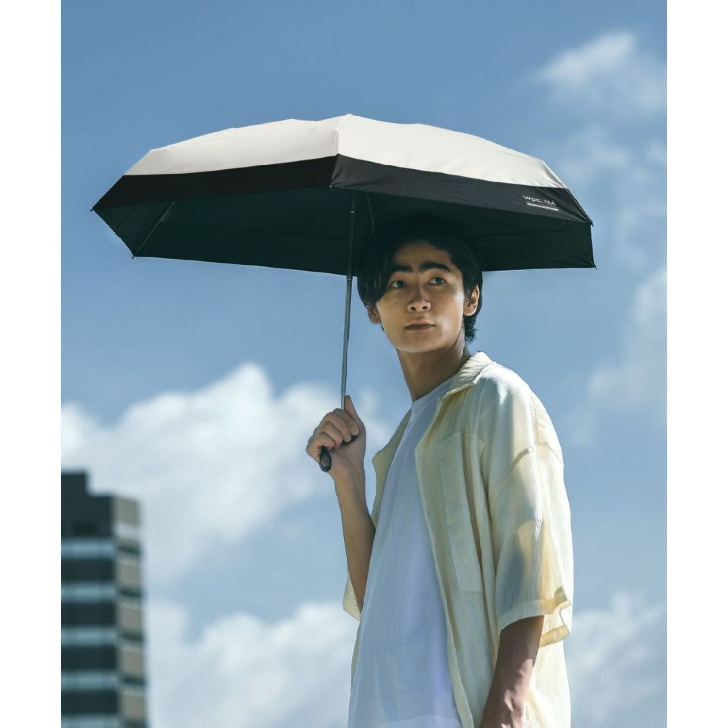 WPC IZA Compact (2025) UV Protection UPF 50+ Umbrella 53cm (Off White)