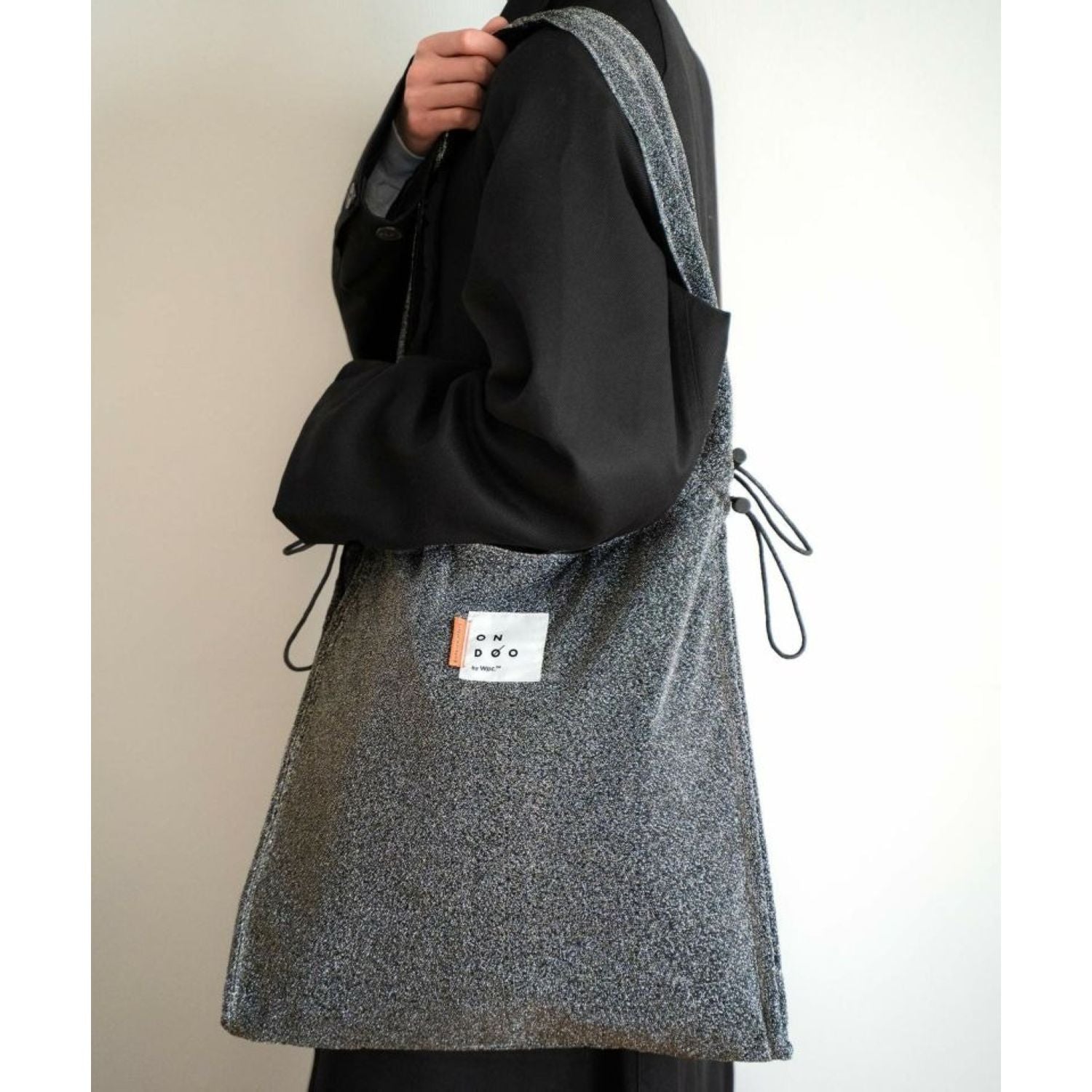 WPC Ondoo Shirring Drawstring Tote Bag (Grey)