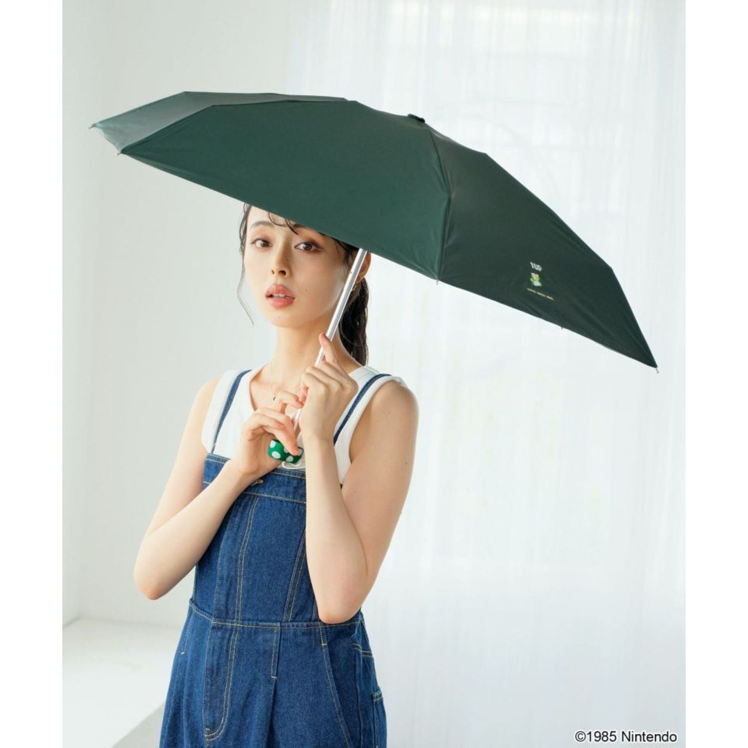 WPC X Super Mario Bros Mini UV Protection UPF 50+ Umbrella 47cm (Green Luigi)