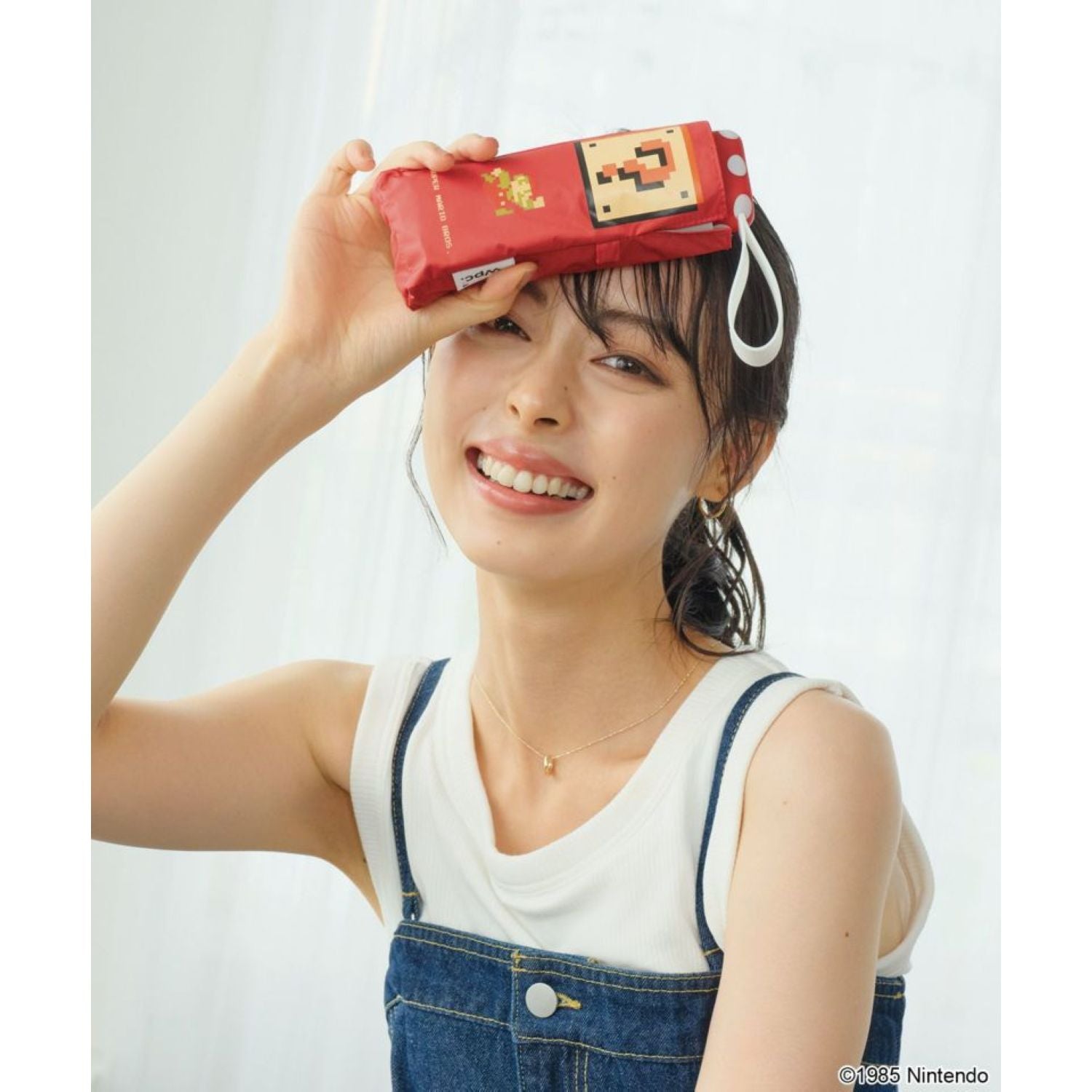 WPC X Super Mario Bros Mini UV Protection UPF 50+ Umbrella 47cm (Red Mario)